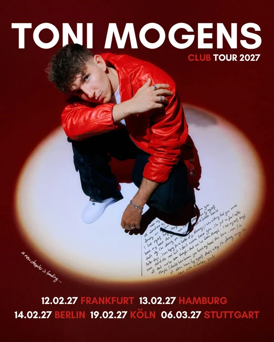 Tourplakat Toni Mogens Club Tour 2027